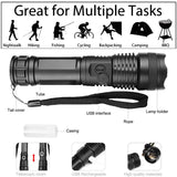 LED XHP50.2 Ultra Bright Most Powerful Flashlight USB Zoom Led Torch