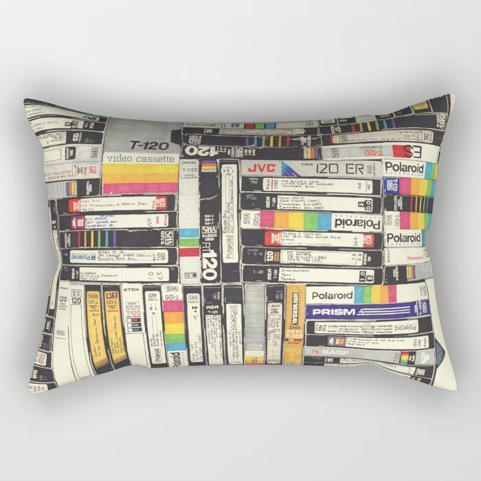 Video Cassette Rectangle Pillow